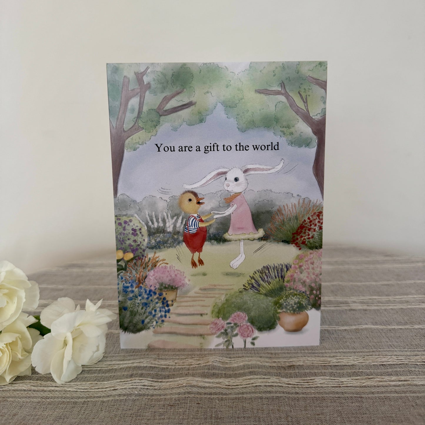 “You are a gift to the world” greeting card